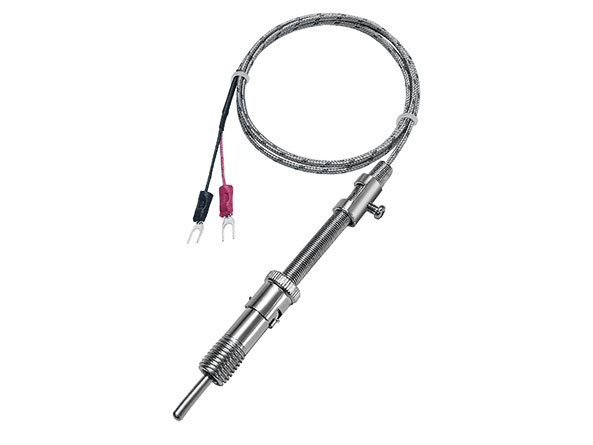 Snap type adjustable spring telescopic probe thread installation temperature sensor(图1)